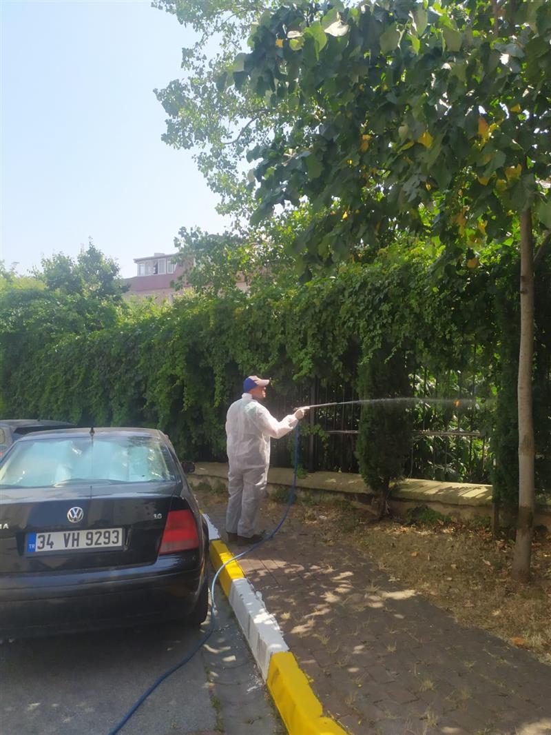 Sitemizdeki T�m Peyzaj Alan�n� Zararl� Ha�erata Kars� �la�lad�.