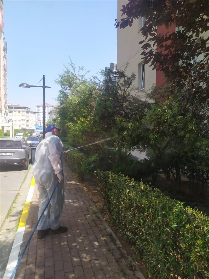 Sitemizdeki T�m Peyzaj Alan�n� Zararl� Ha�erata Kars� �la�lad�.